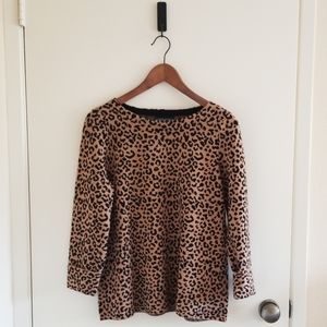 Cynthia Rowley Animal Print Sweater